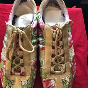 Coach Kirby Ashley Floral Pink/Gold Tennis Shoes